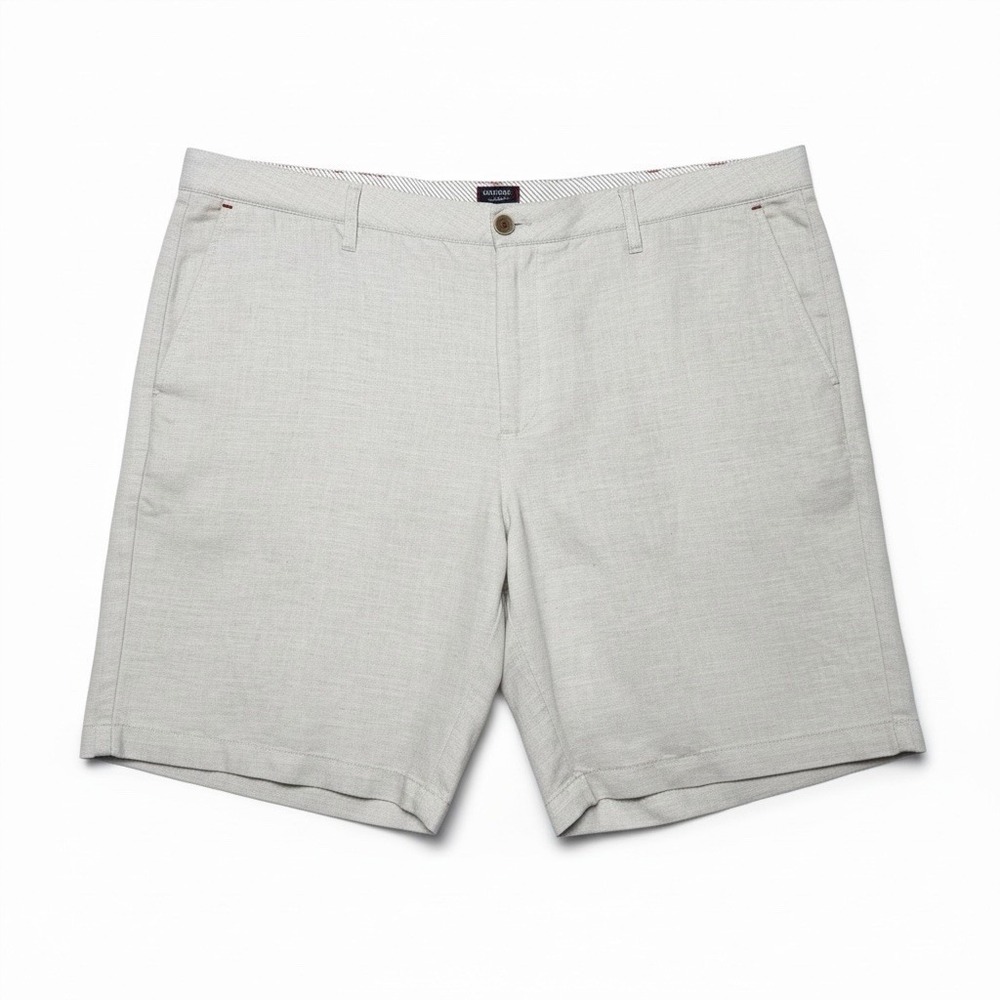 Untuckit Riedal Men's Shorts 44 Ocean Breeze Beige Casual Summer Preppy Coastal